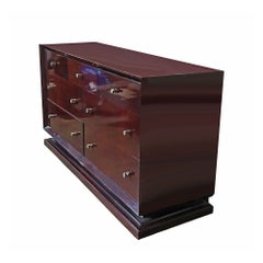 Seven-Drawer Dresser Chest in Mahogany Finish by Vicente Wolf, 1999 Prototype