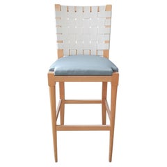 El taburete de bar VW de Vicente Wolf, hecho a mano en EE. UU., modelo de exposición