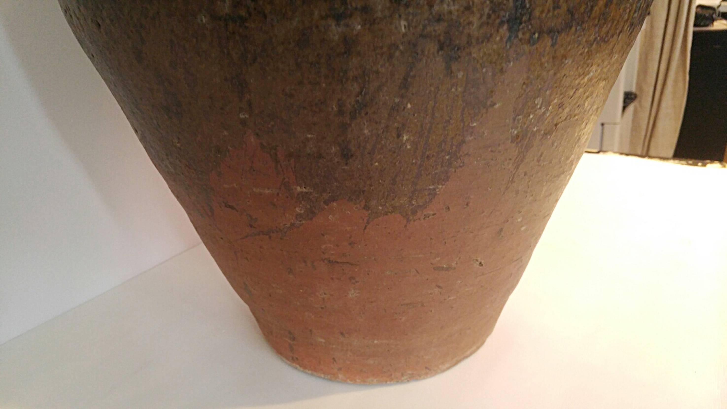 large clay vase