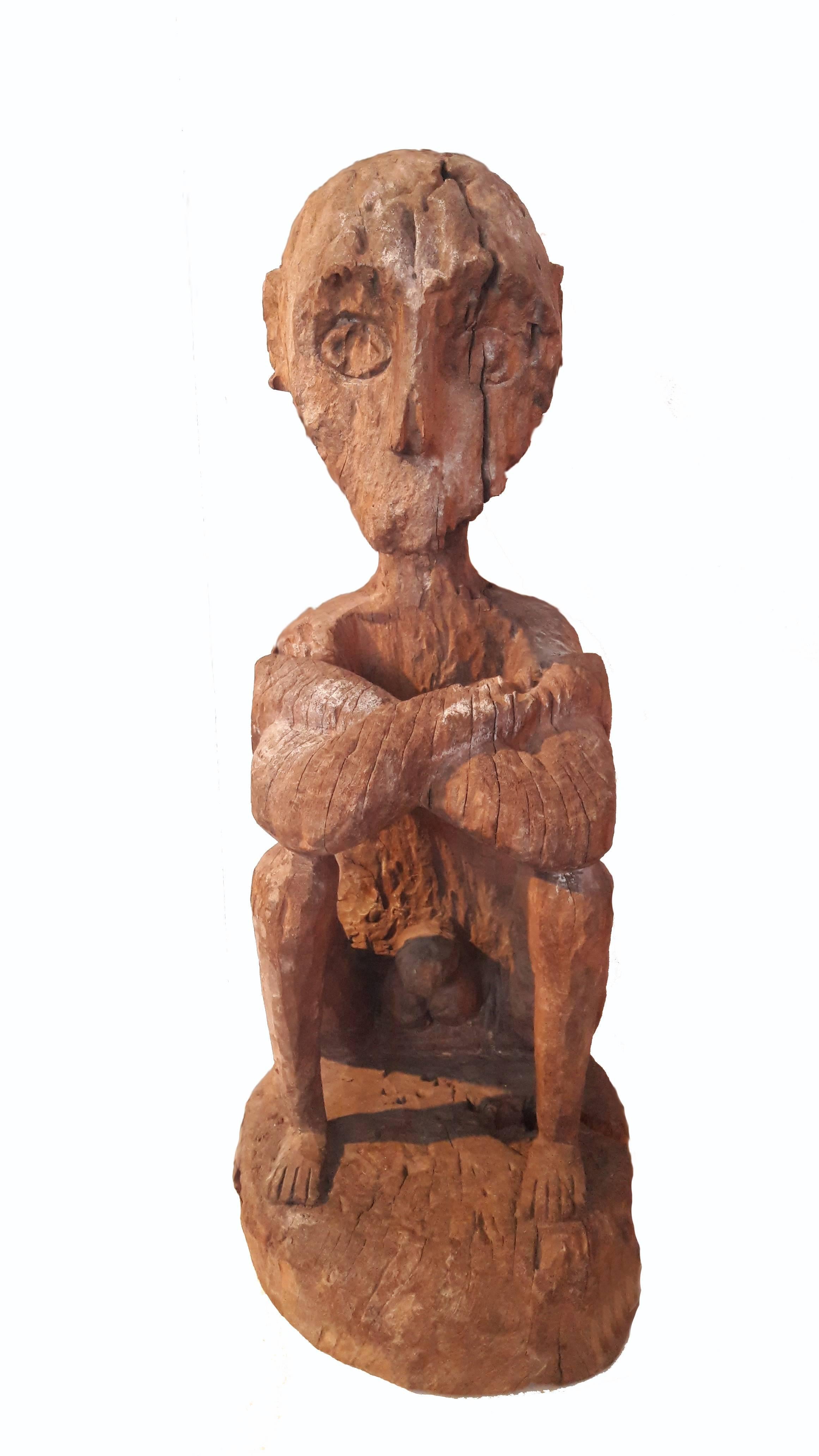Tribal Early 20th Century Benu'aq Tribe Sculpture from Borneo