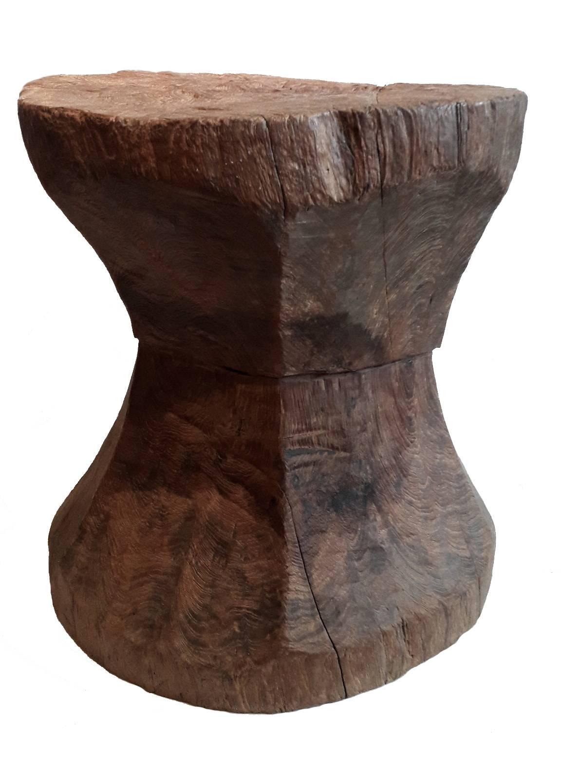 Indonesian Hand Carved Hourglass Table from Indonesia