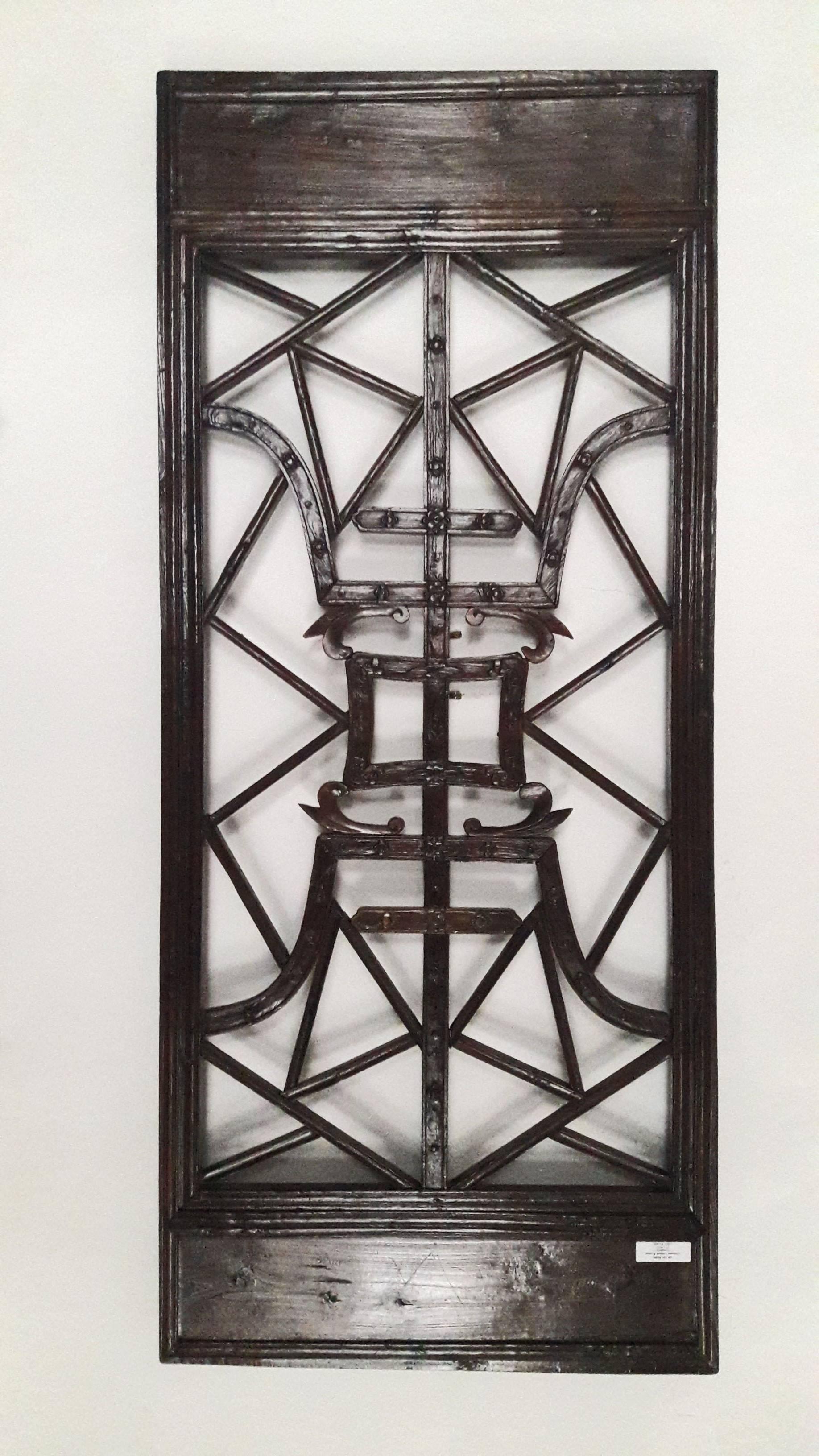 Chinese lattice wall panel, 