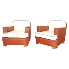 Pair of 1940s Armchairs by Jean Pascaud