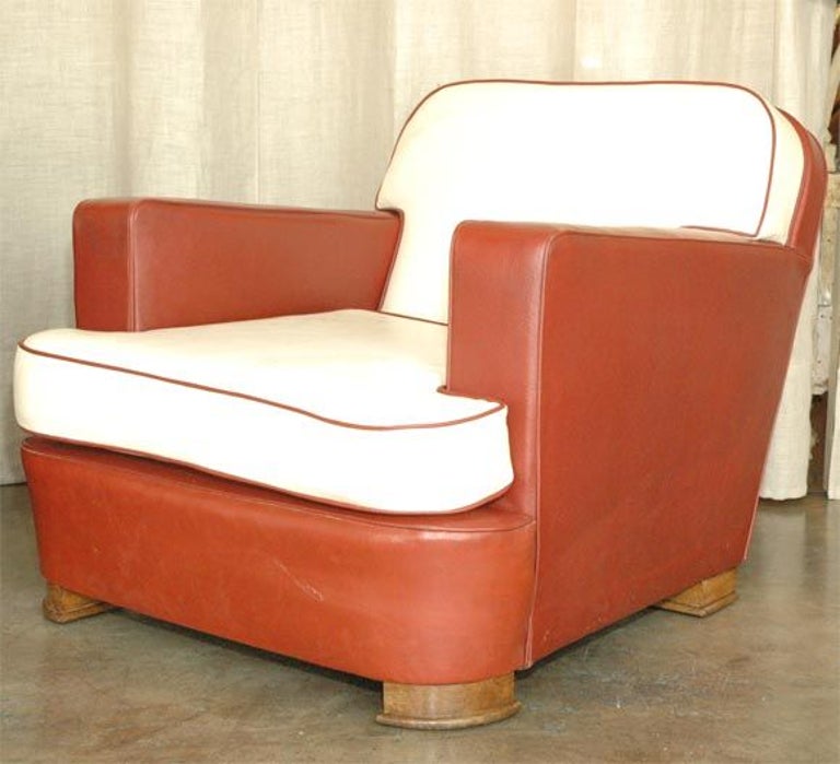 French Pair of 1940s Armchairs by Jean Pascaud For Sale