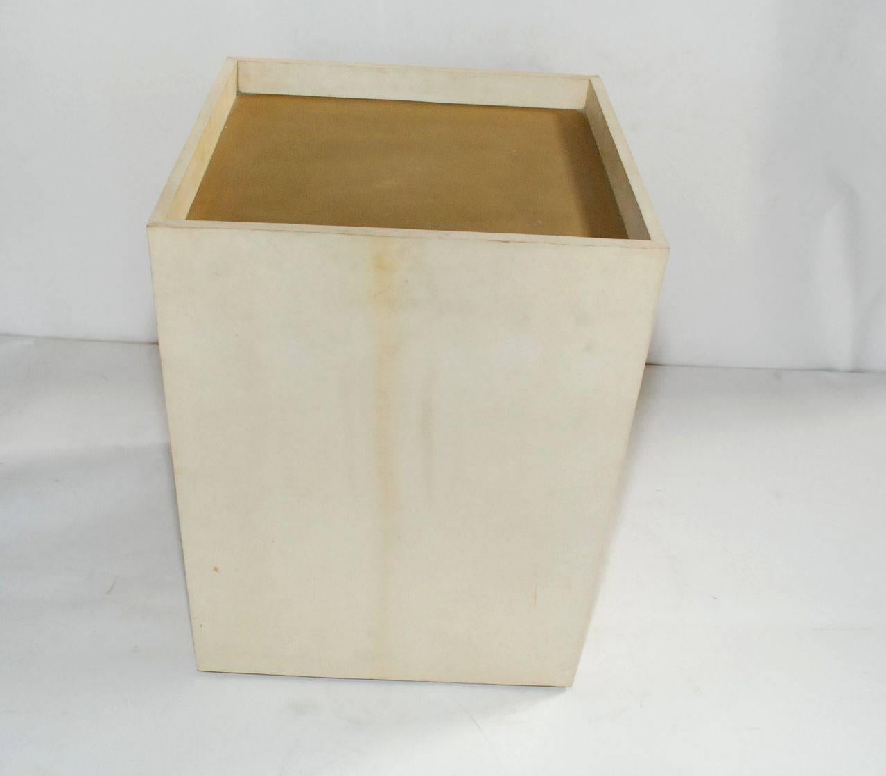 Late 20th Century Single Parchment Side Table