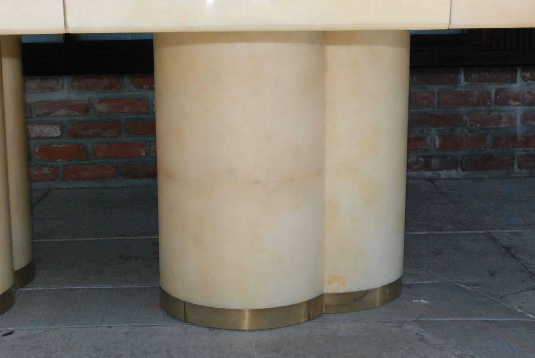 Mid-Century Modern Great Parchment Dining Table/Desk