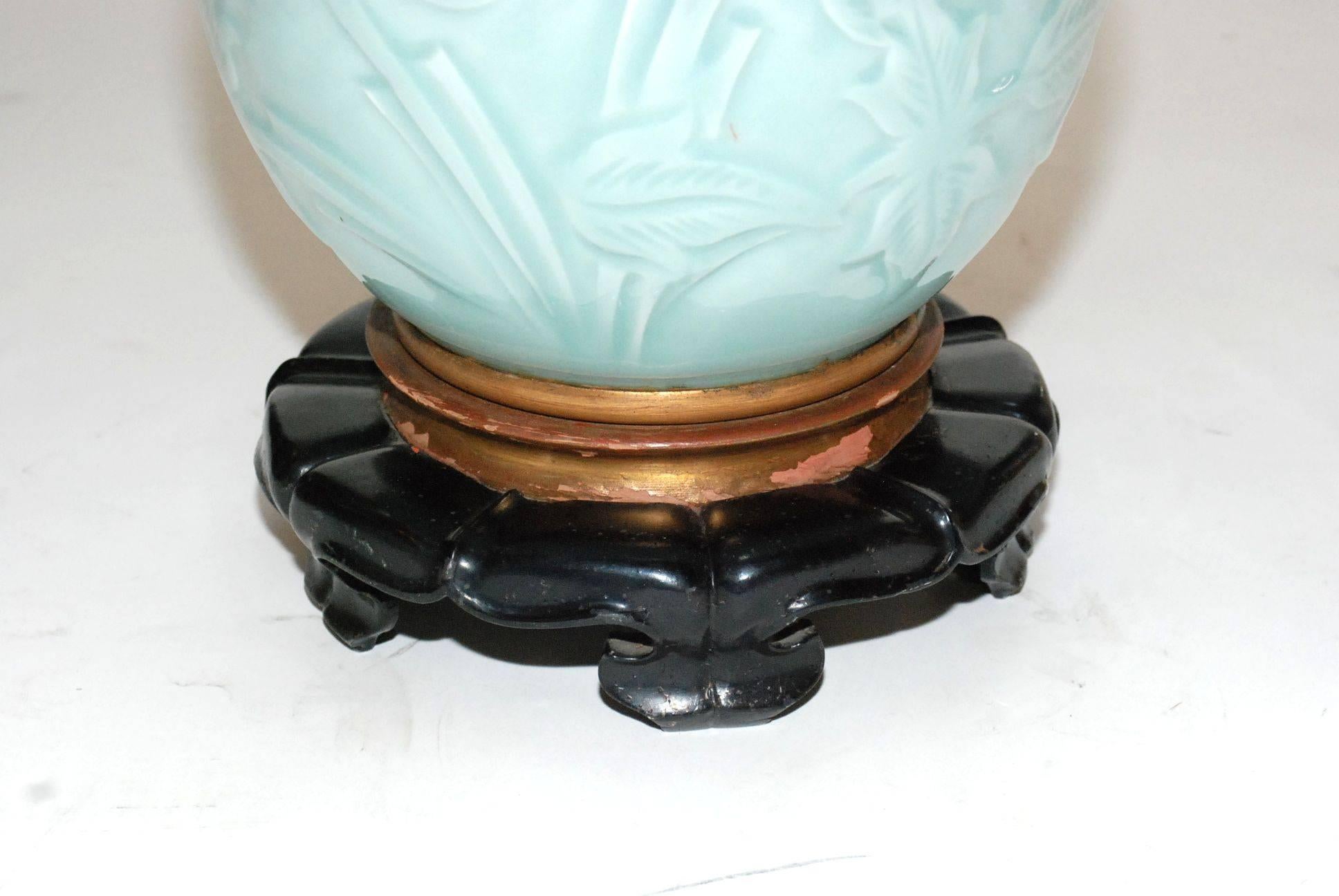 Italian Ceramic Table Lamp In Good Condition For Sale In Cathedral City, CA