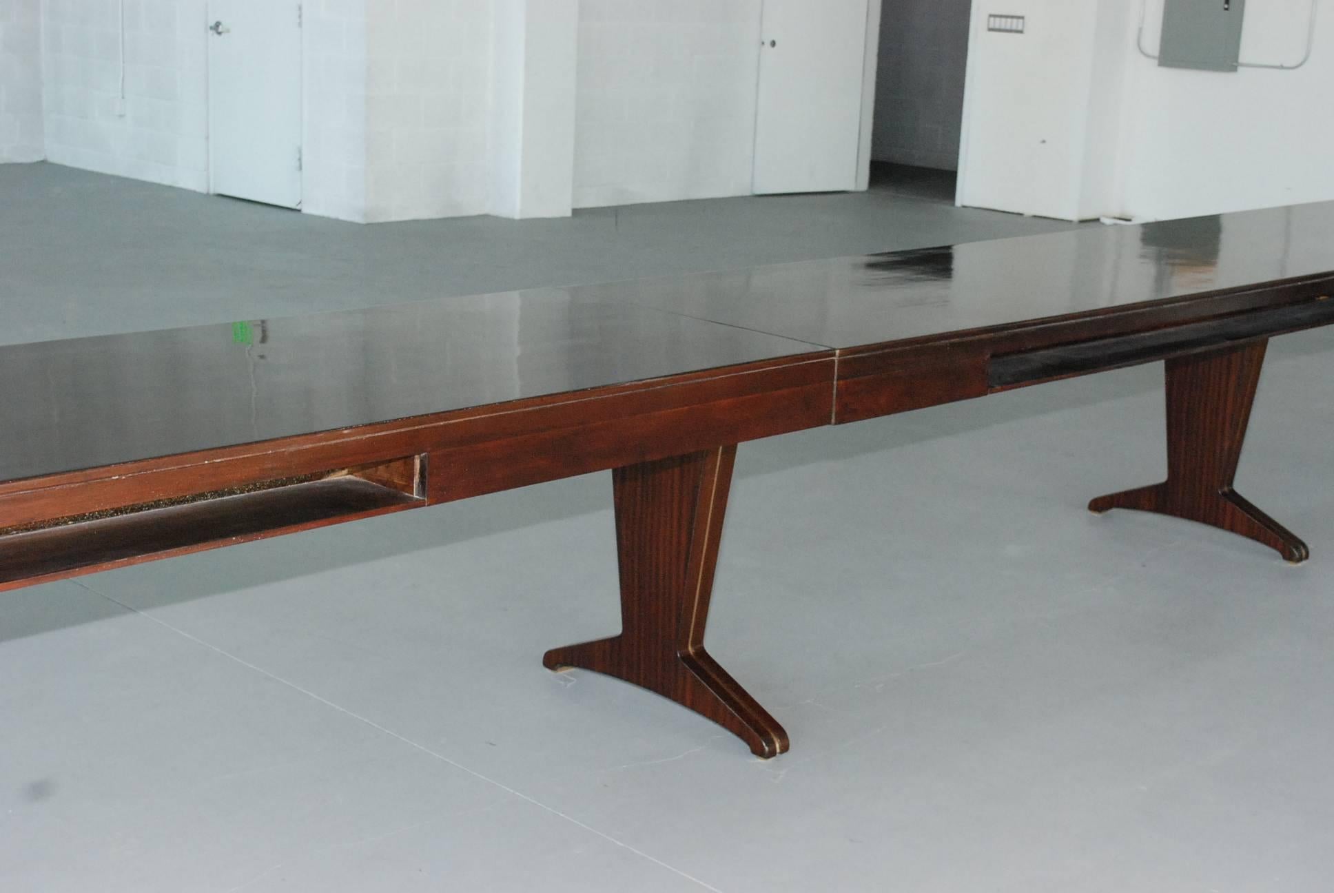 Spectacular Italian Conference Table Attributed Guglielmo Ulrich 2