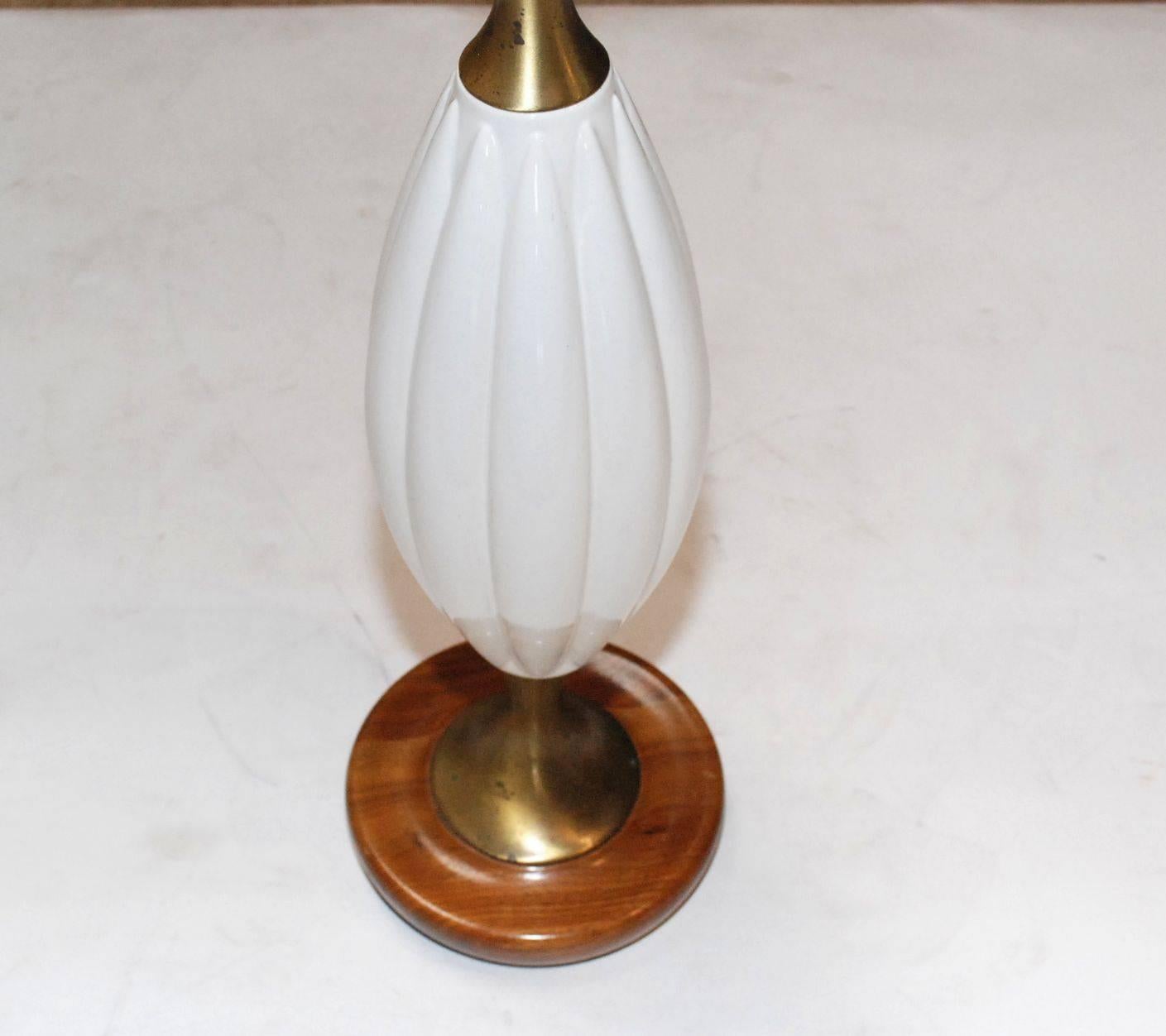 Mid-Century Modern Pair of Ceramic Table Lamps
