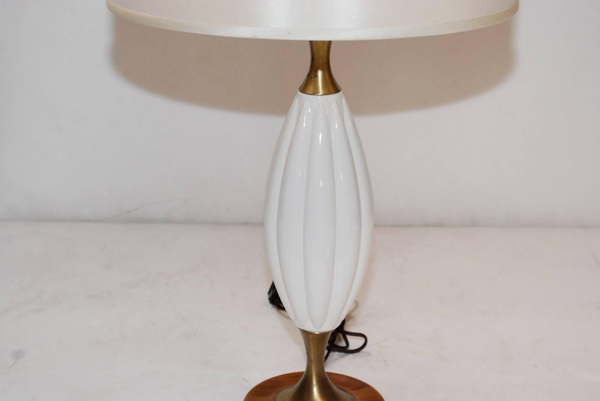 Pair of Ceramic Table Lamps In Good Condition In Cathedral City, CA