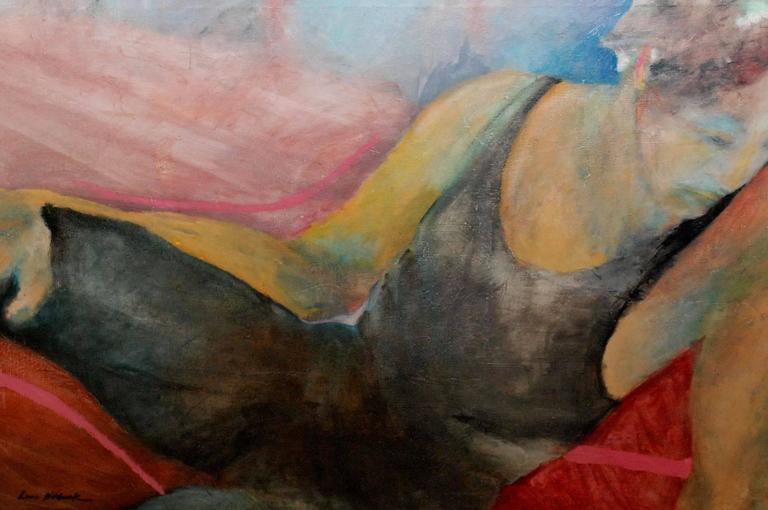 Louis Wolchonok Painting "Reclining Woman" For Sale at 1stDibs