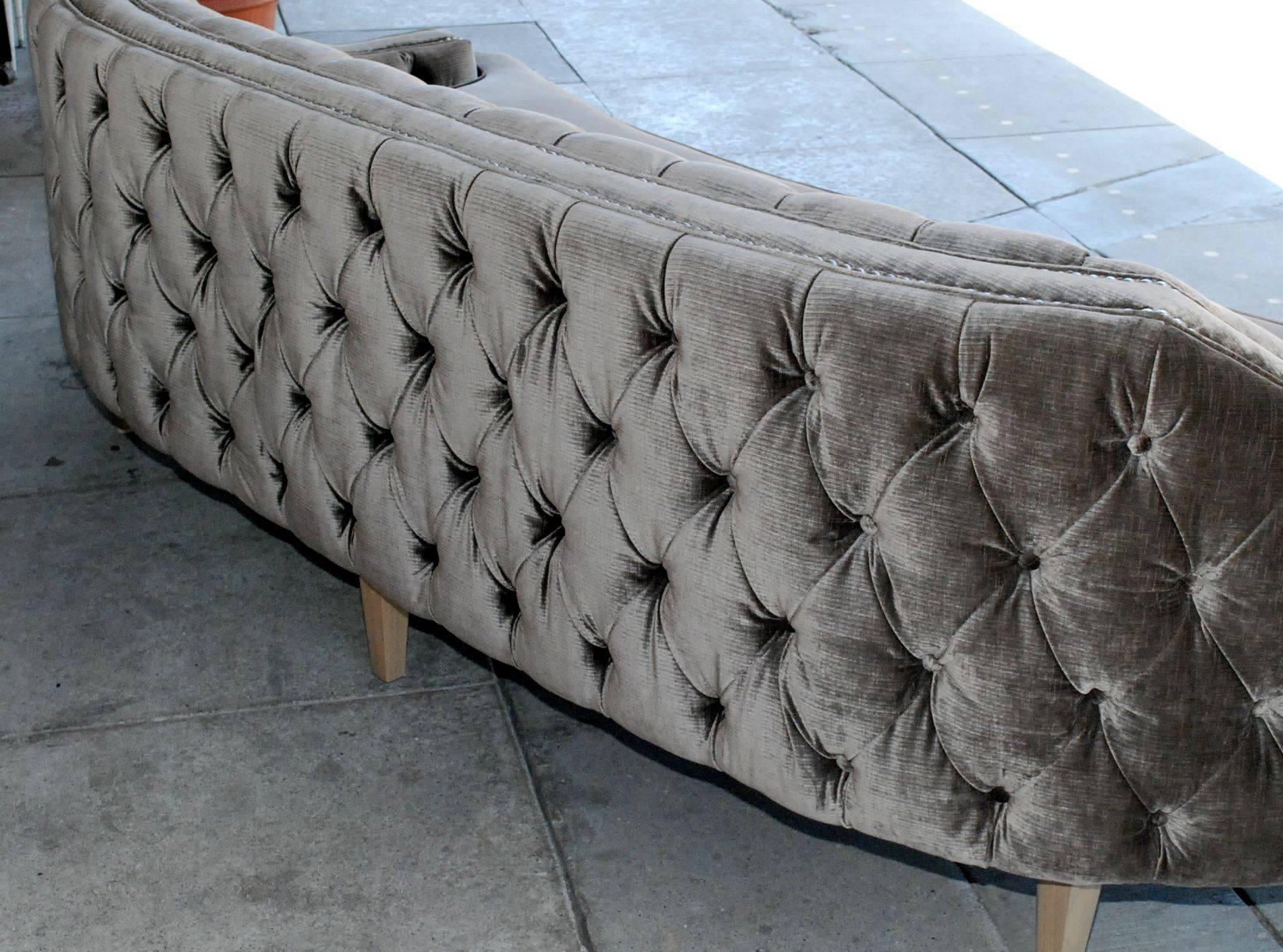 Late 20th Century Large Hollywood Tufted Sofa