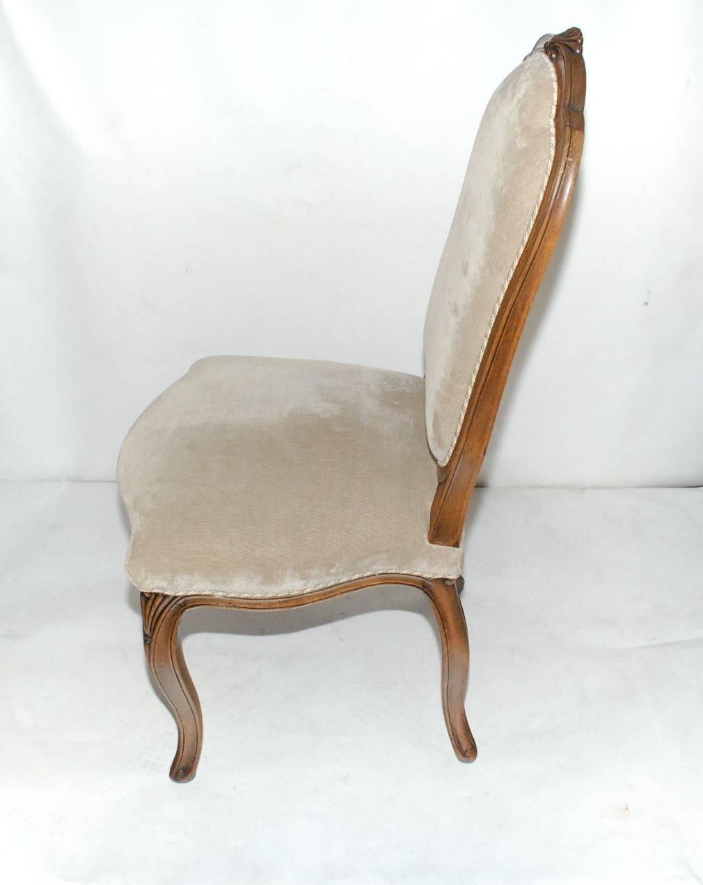 Set of Eight Italian Louis XV Style Dining Chairs 2