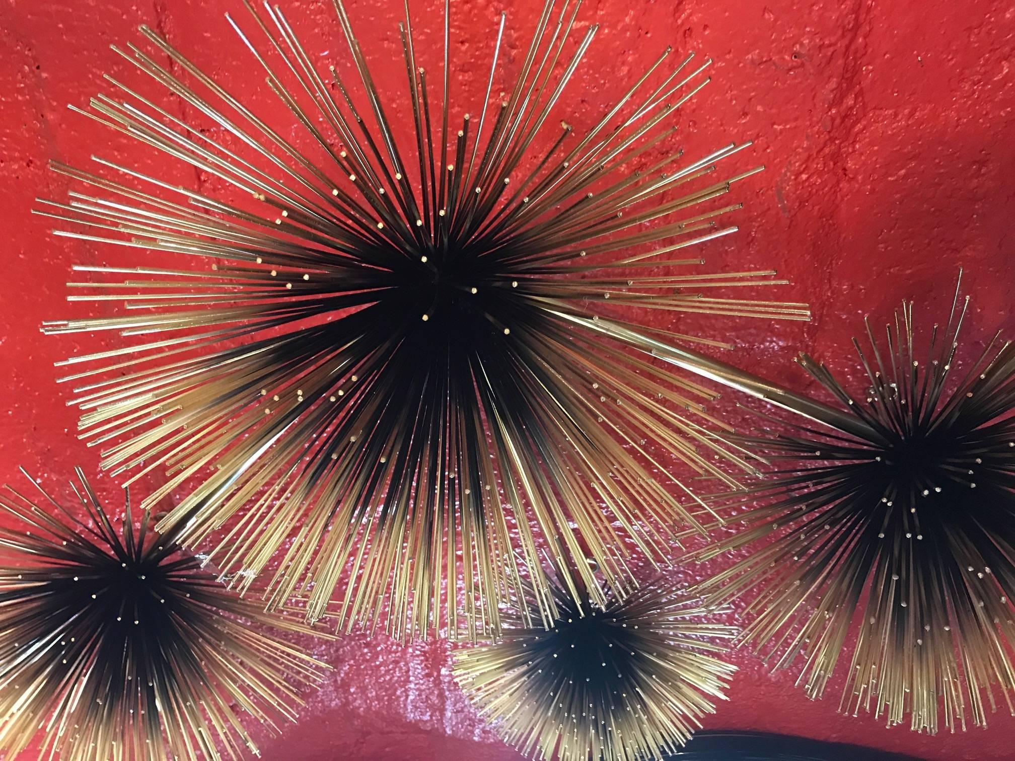 Mid-Century Modern Curtis Jere Pom Pom or Sea Urchin Wall Sculpture