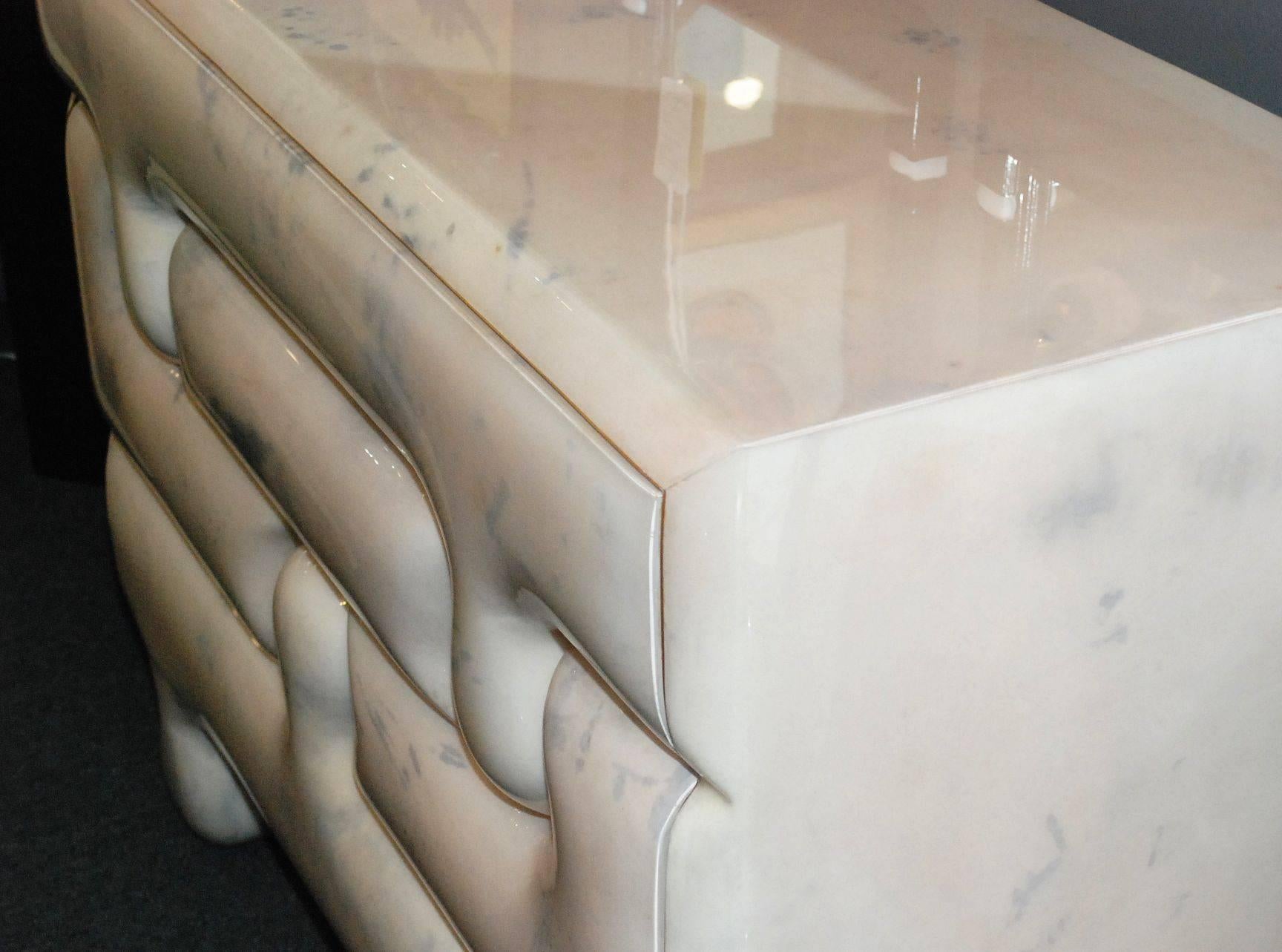 Koons Style Goatskin Chest of Drawers In Good Condition In Cathedral City, CA