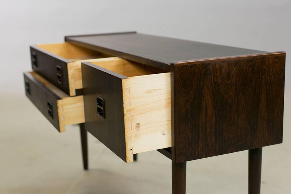 Vintage 1960s Arne Vodder Bedside Tables, Pair

This pair of Mid-Century nightstands are very rare and in excellent condition. Ready for pick up, delivery, or shipping anywhere in the world.