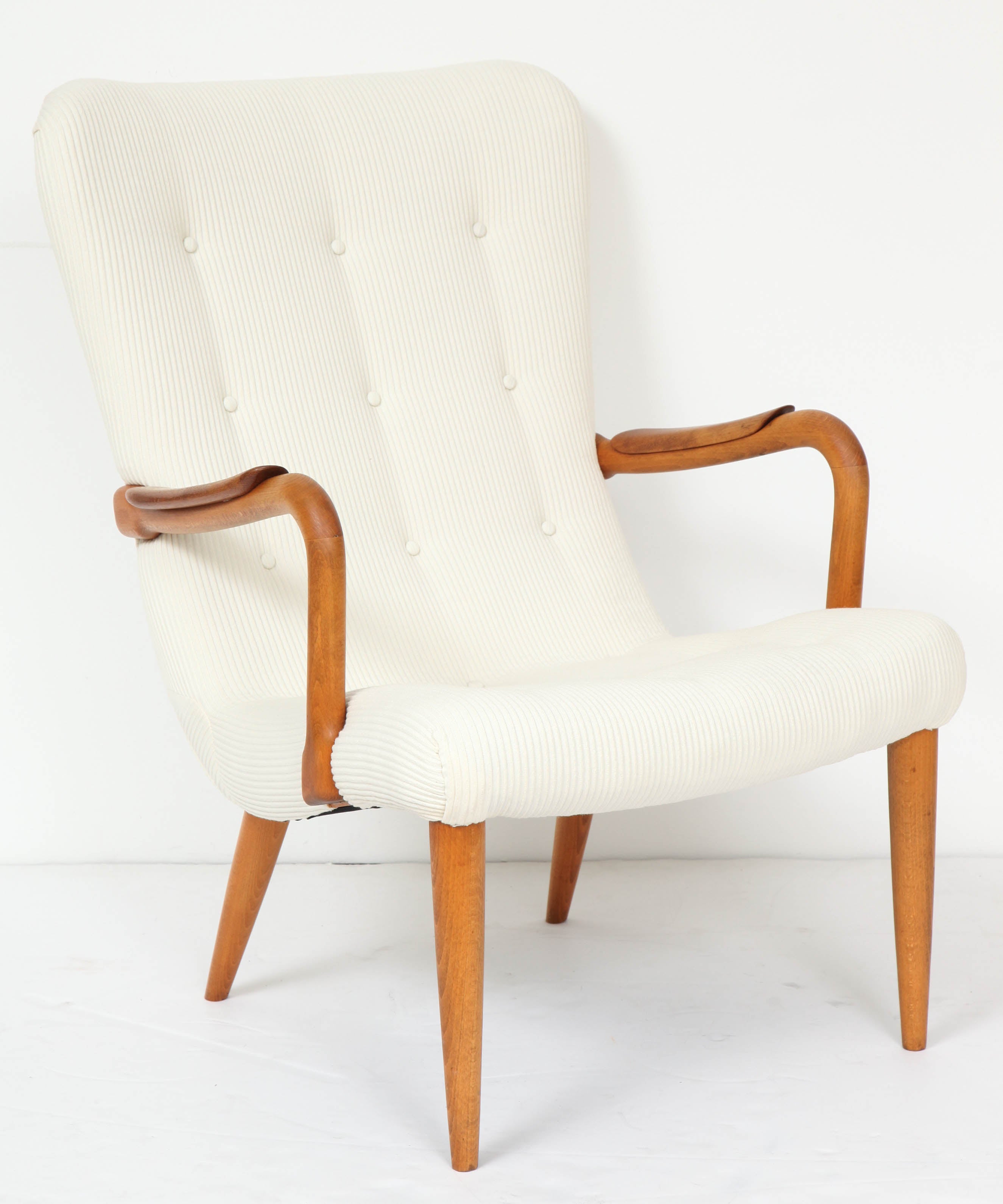 Danish Wingback Chair in Beech Wood