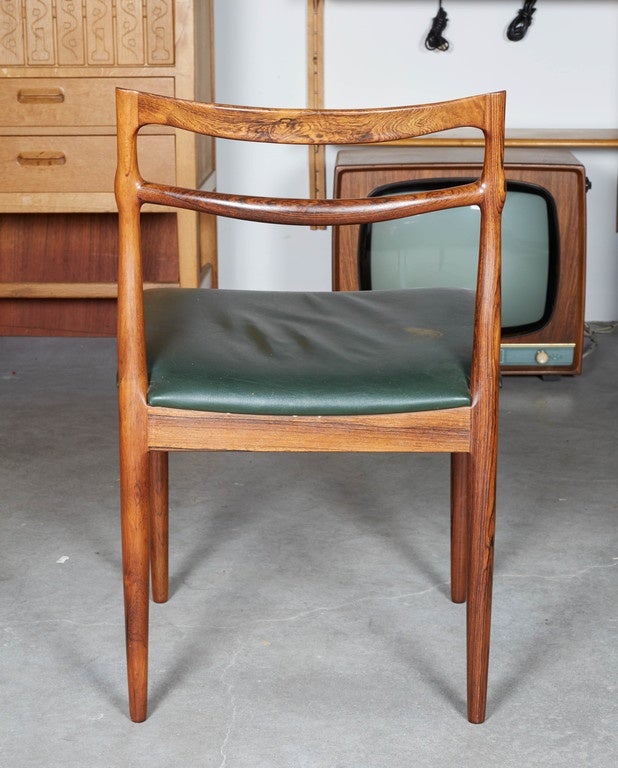 Mid-20th Century Rosewood Dining Room Chairs by Rosengren Hansen, Set of Six