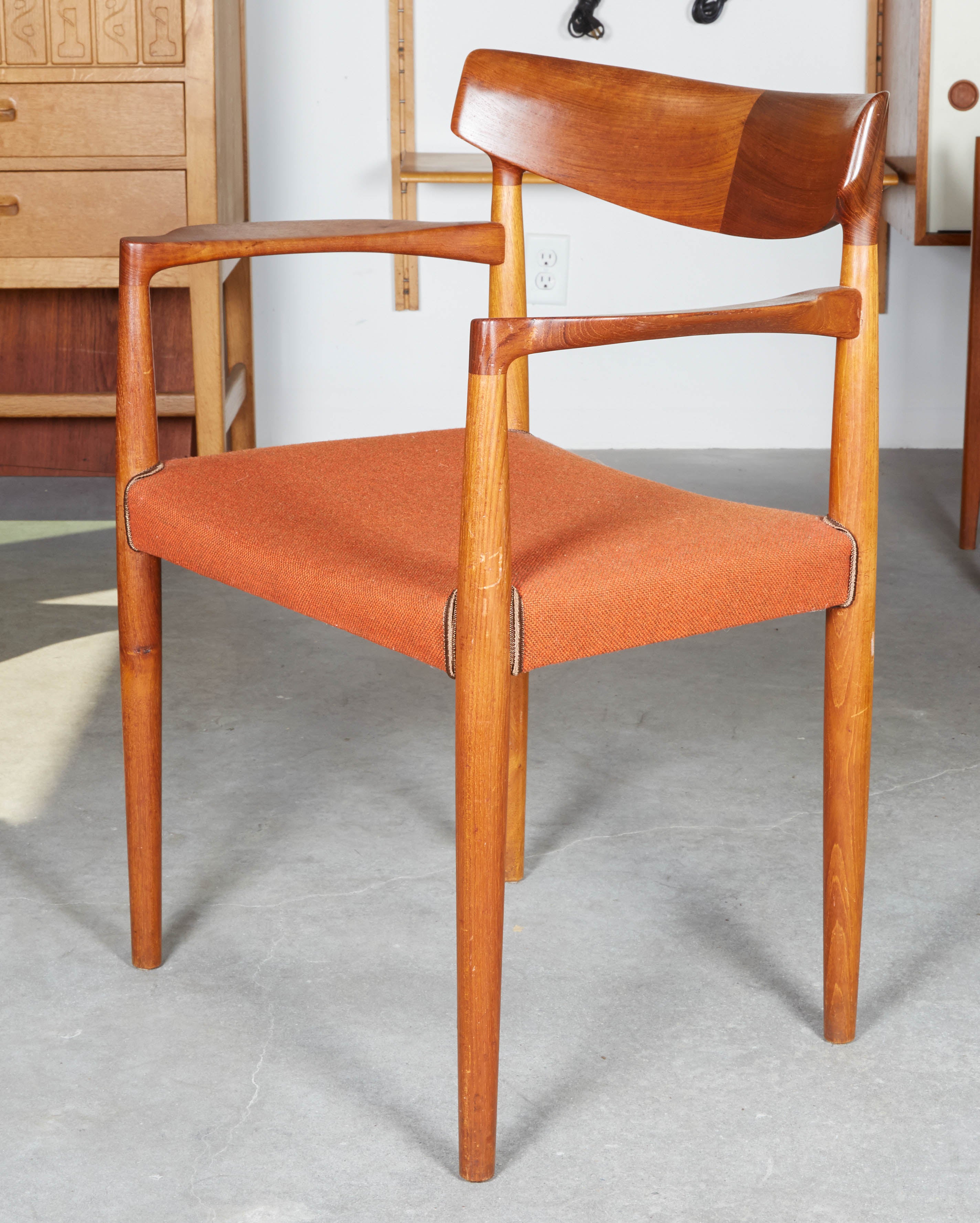 Teak Armchairs by Knud Faerch, Pair For Sale