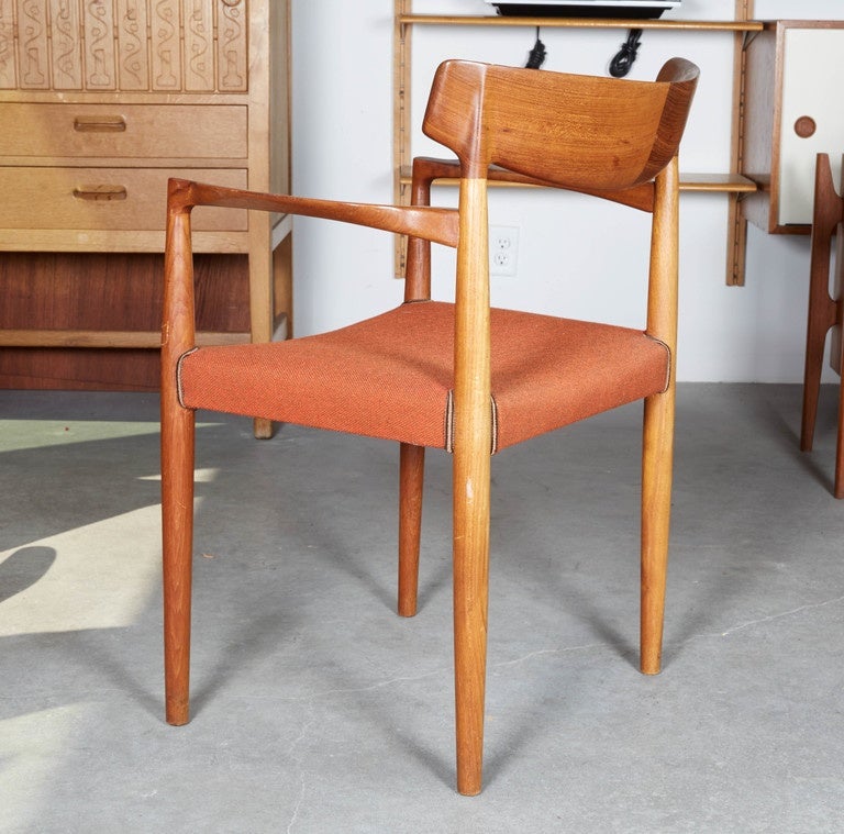 Teak Armchairs by Knud Faerch, Pair In Excellent Condition For Sale In New York, NY