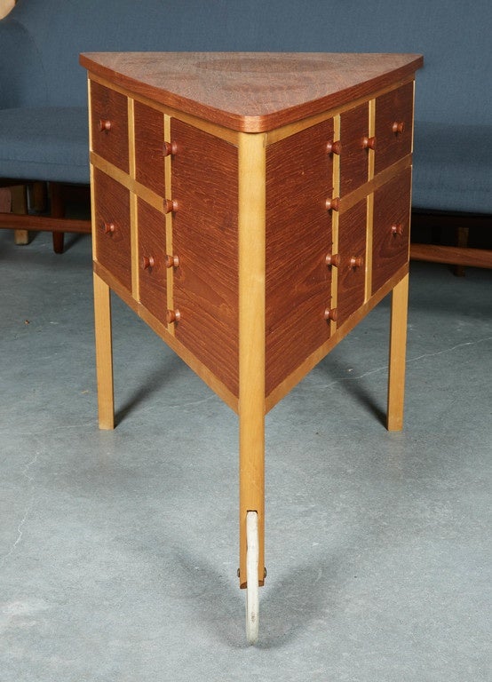 Mid-20th Century Side Table or Sewing Table by Bengt Lundgren