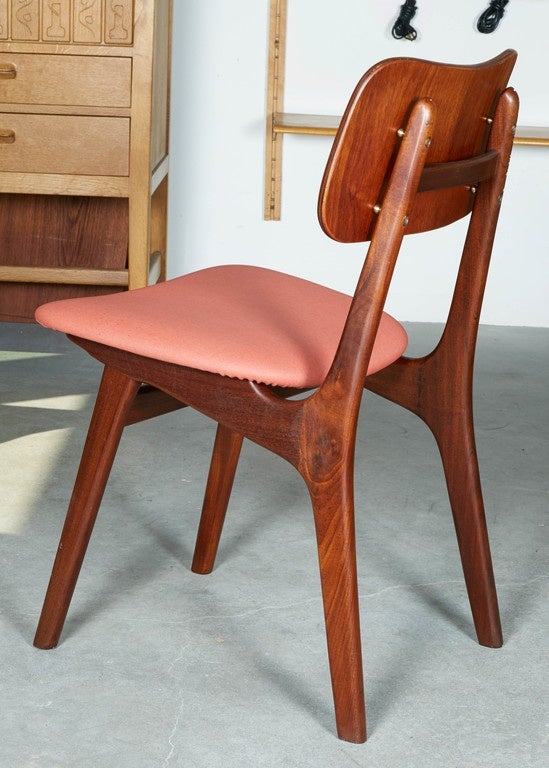 Oiled Arne Vodder Teak Dining Chairs, set of 6