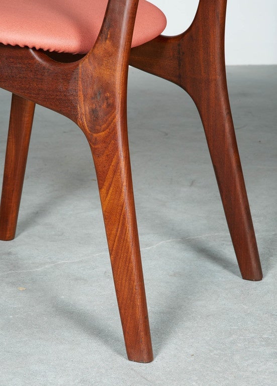 Arne Vodder Teak Dining Chairs, set of 6 In Excellent Condition In New York, NY