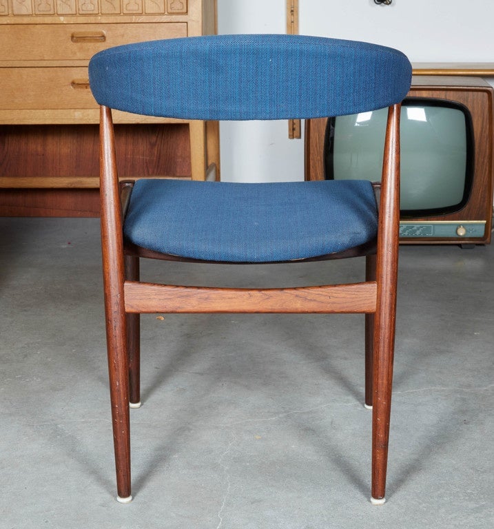 Mid-20th Century Dining Chairs with Arms by Johannes Andersen, Model 16, Set of Six