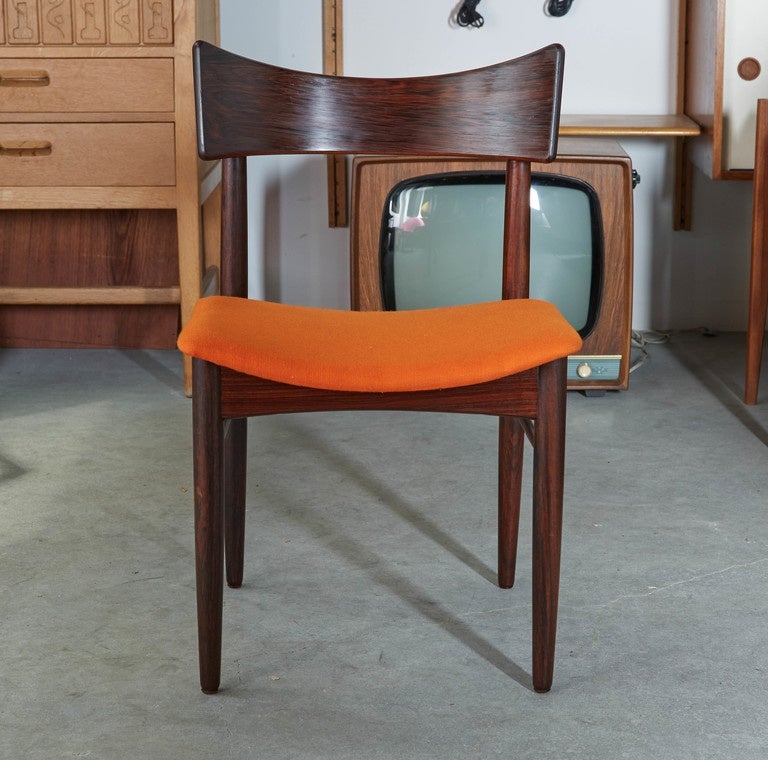 Scandinavian Modern Danish Rosewood Dining Chairs