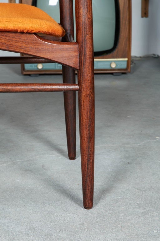 Danish Rosewood Dining Chairs In Excellent Condition In New York, NY