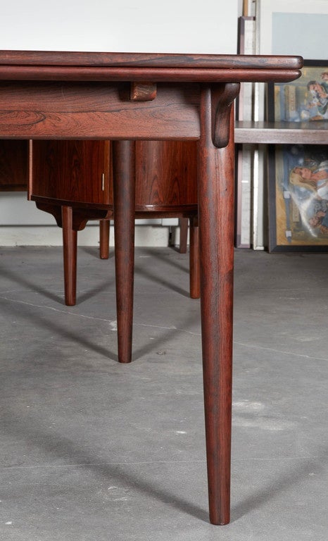 Mid-20th Century Expandable Dining Table by Omann Jun Rosewood