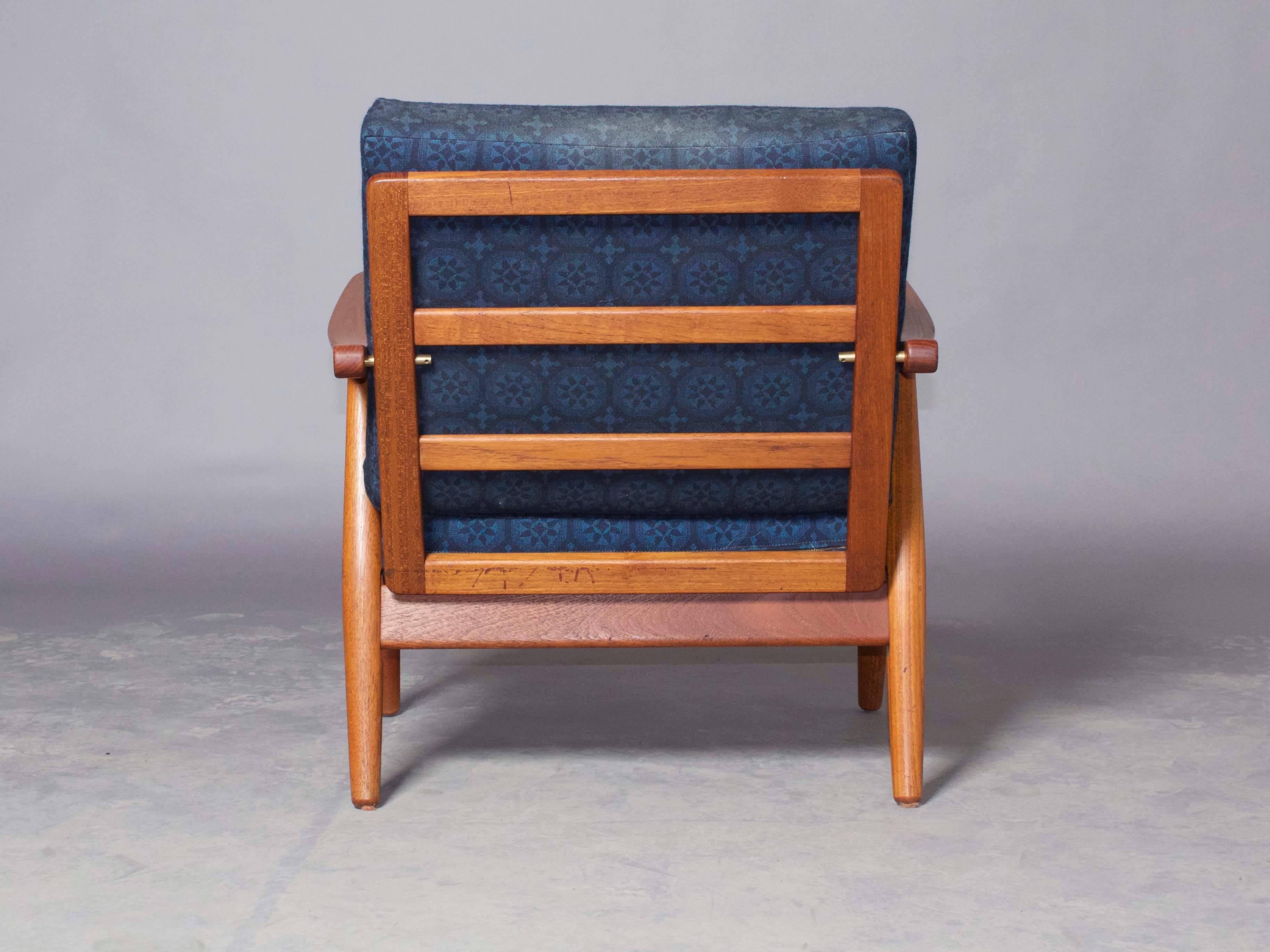Oiled Hans Wegner GE-260 Teak Lounge Chair