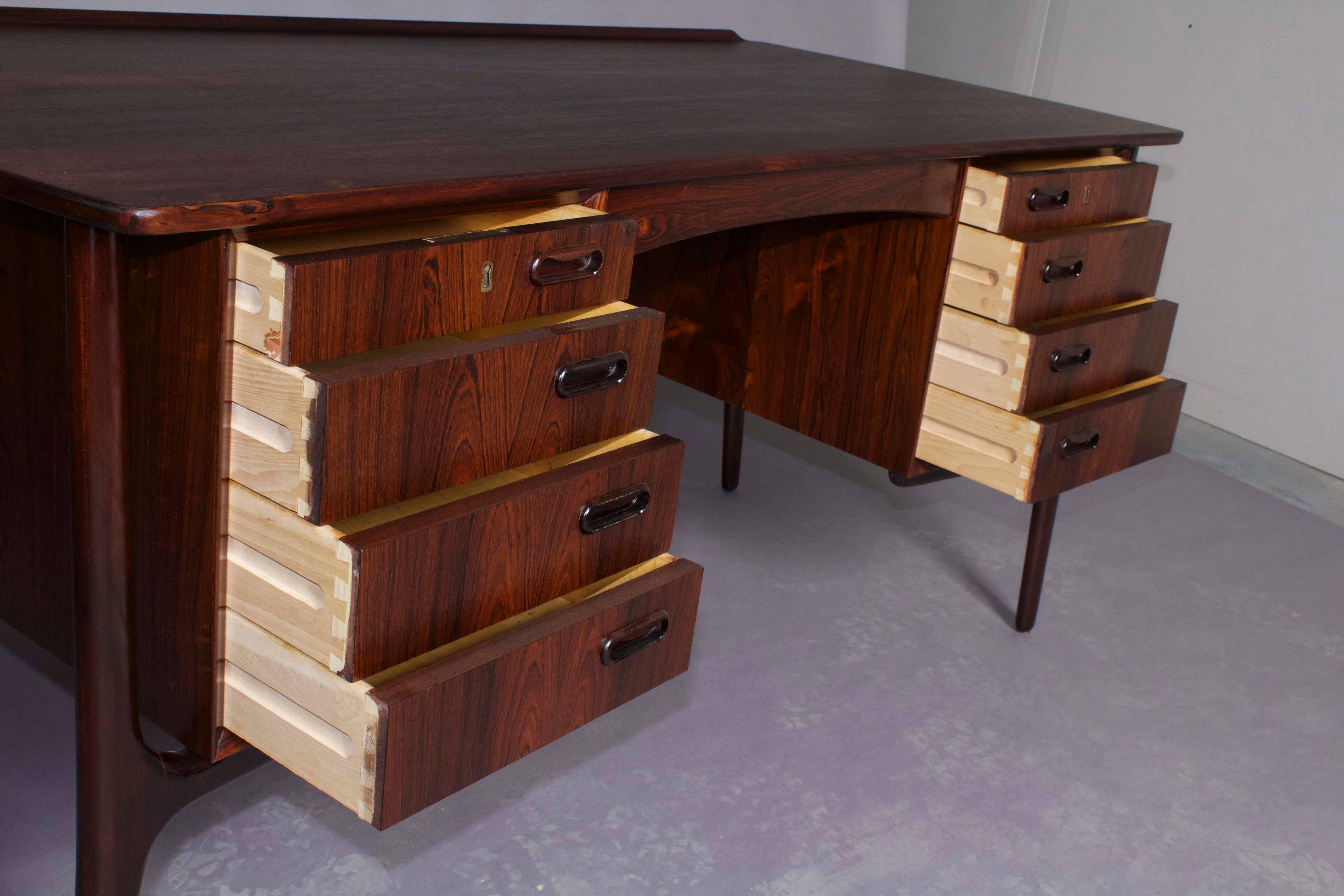 Oiled Mid Century Executive Desk by Svend Madsen