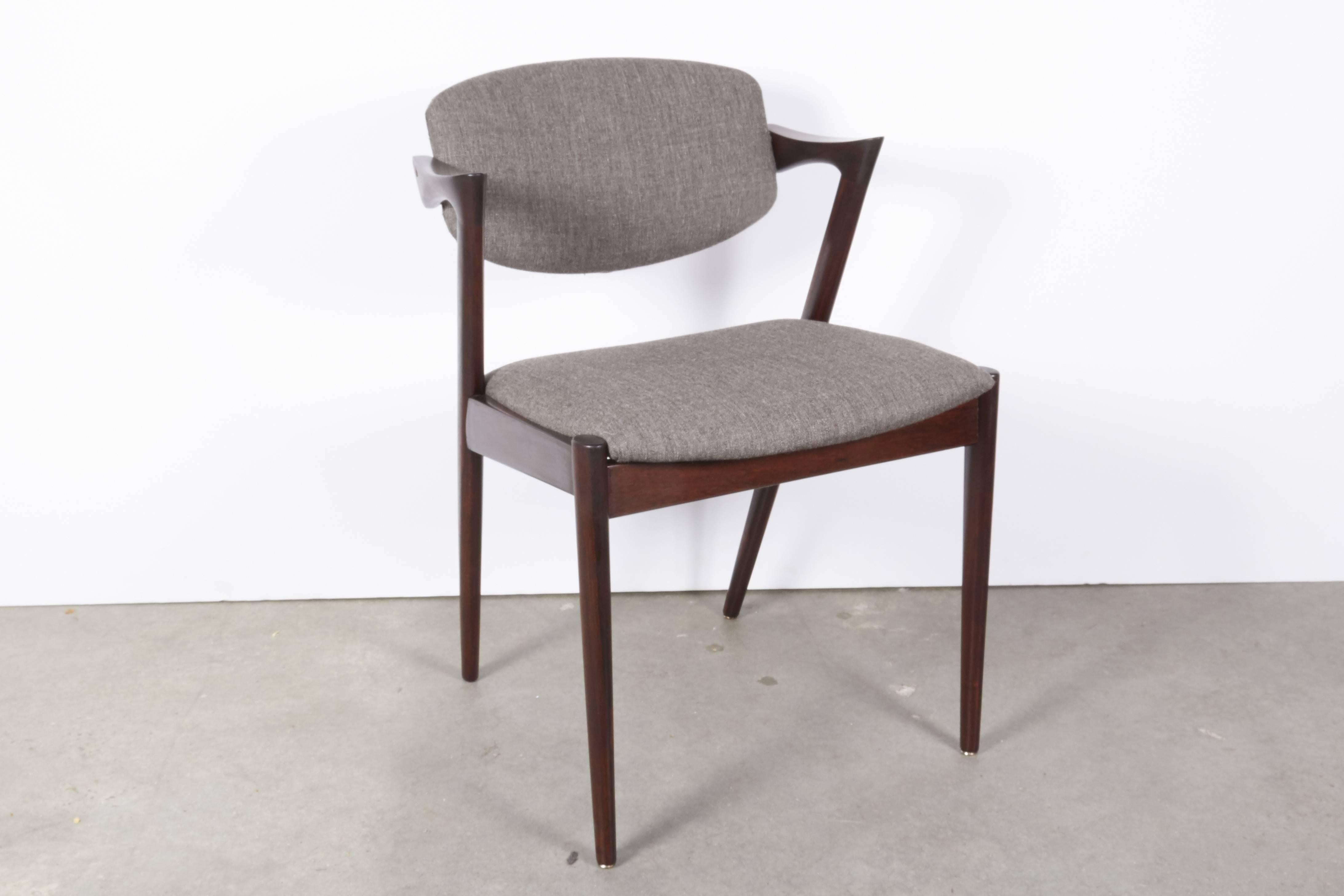 Kai Kristiansen No. 42 Rosewood Dining Chairs, Set of Eight 3