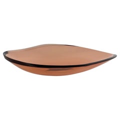 Max Ingrand for Fontana Arte, Large Curved Pink Crystal Centerpiece, 1960s