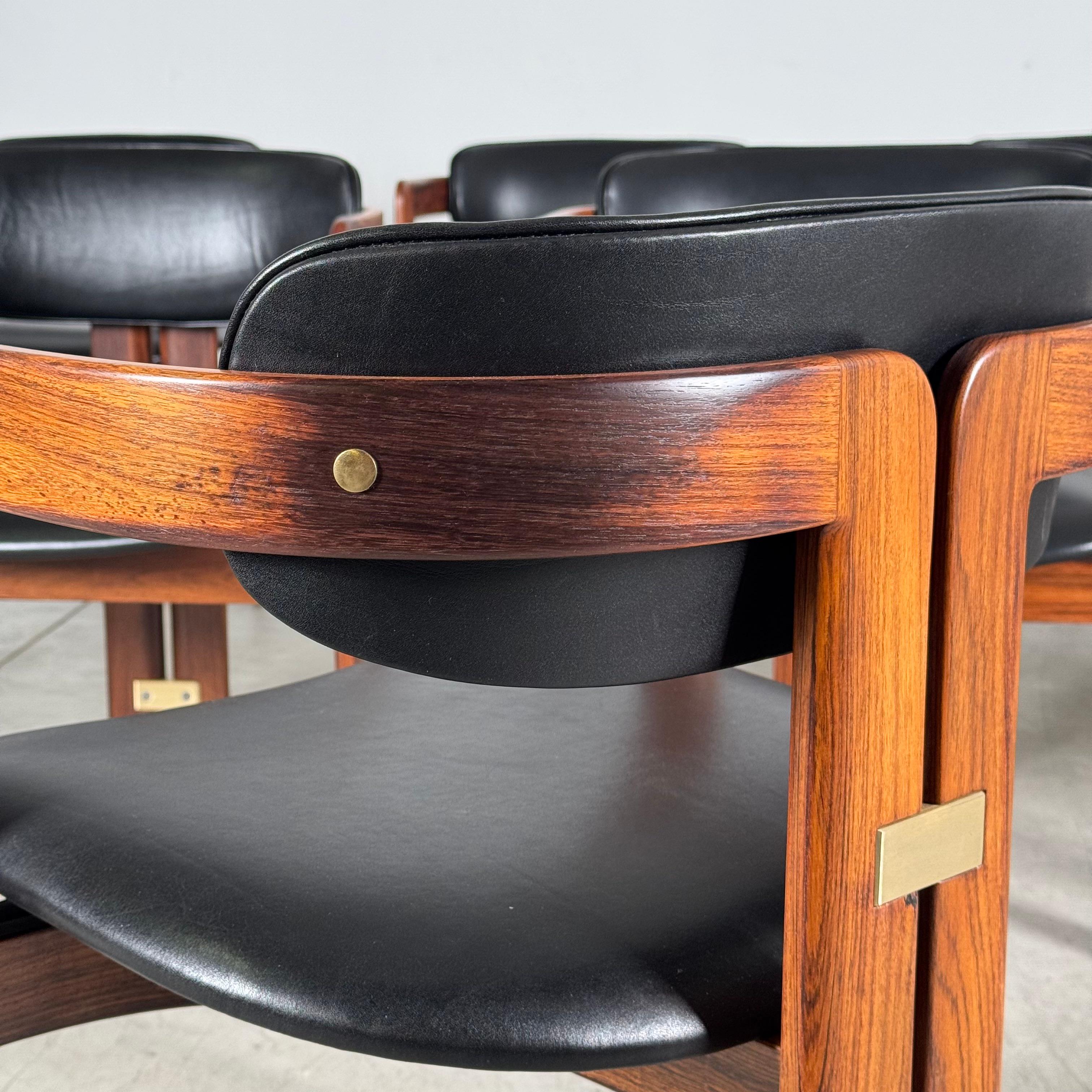 Großer Satz von acht „Pamplona“-Stühlen von Augusto Savini für Pozzi, 1965 im Angebot 4