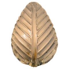 Ribbed ‘Leaf’ Wall Light by Barovier & Toso Italy, circa 1940 (5 pcs available)