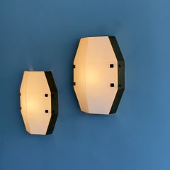 Very Rare Pair of Elio Monesi Model 12898 Sconces for Arredoluce, 1961