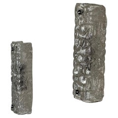 Ein Paar „Ice-Mosaic“-Glaswandleuchten von Toni Zuccheri für VeArt, 1960er Jahre