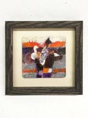 Two Small Square Paintings, Signed Wesley Johnson