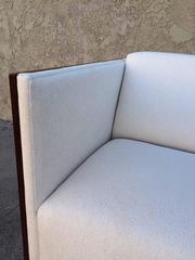 Pair of Cube Club Chairs in the Manner of Milo Baughman