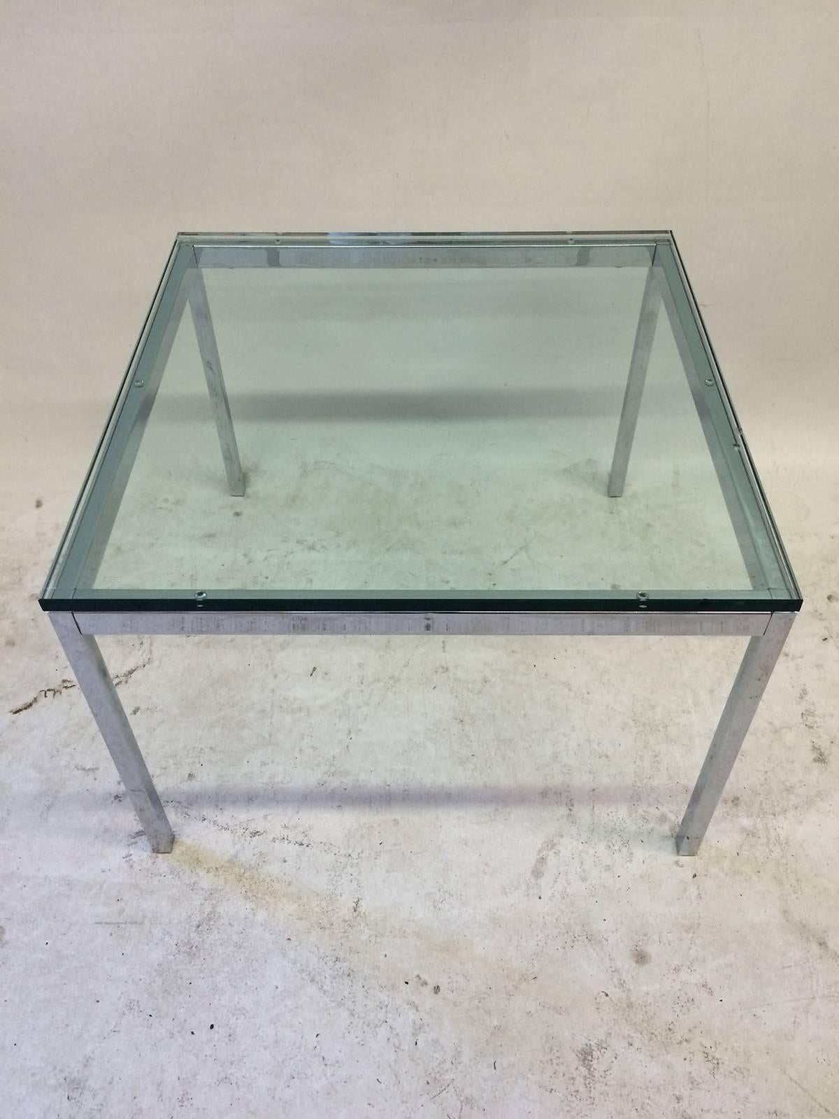 knoll glass table