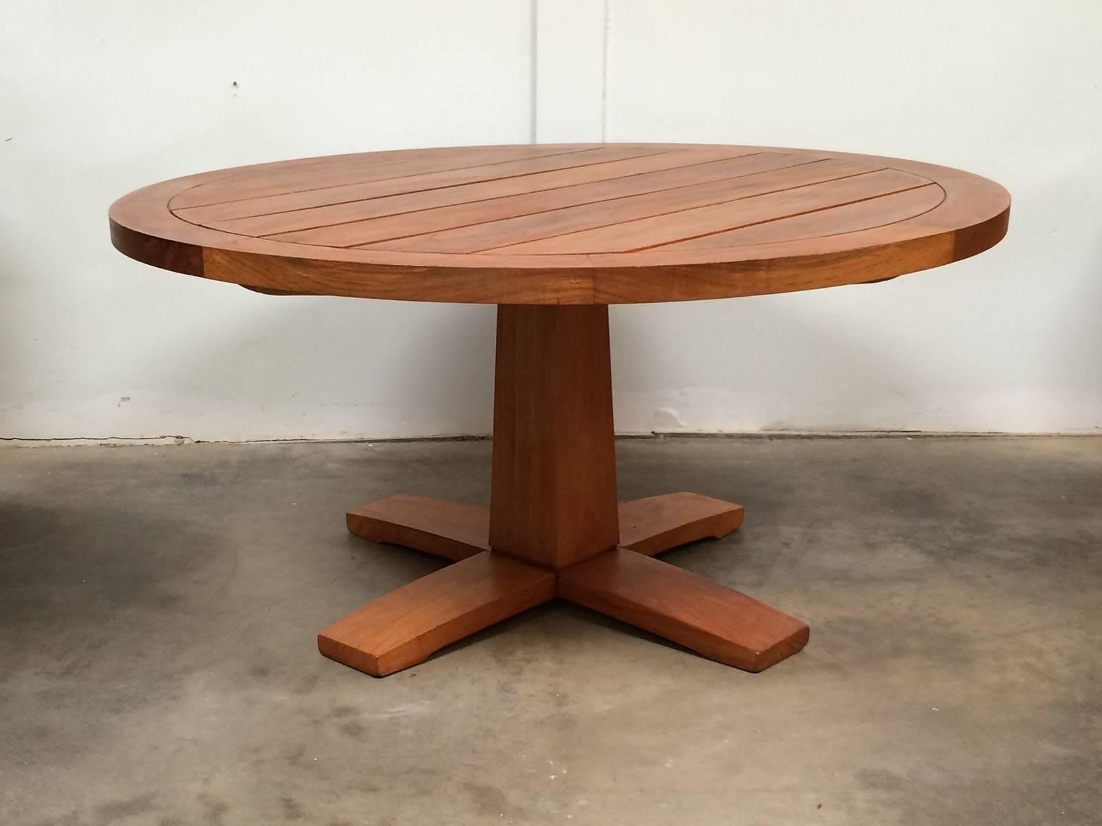 American Teak Outdoor Dining Set, Sturdy Table and Chairs