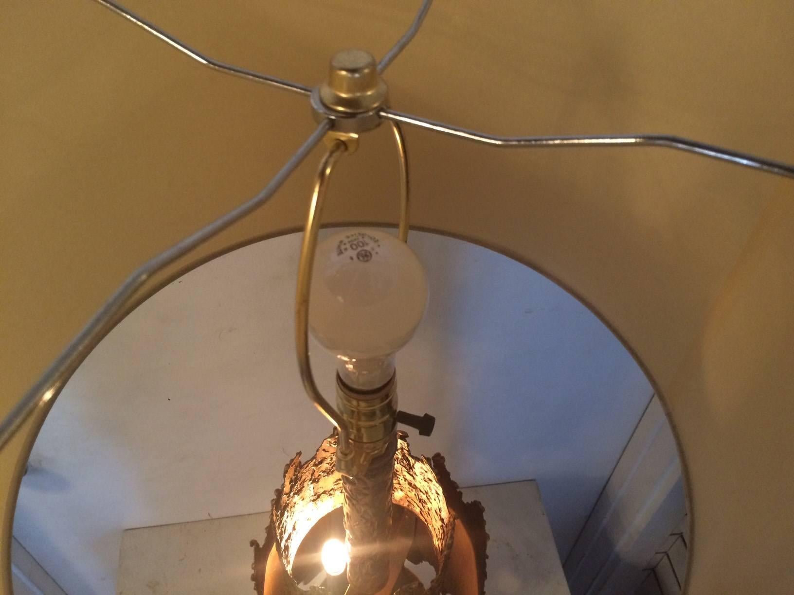 Late 20th Century Brutalist Table Lamp by Tom Green for Feldman