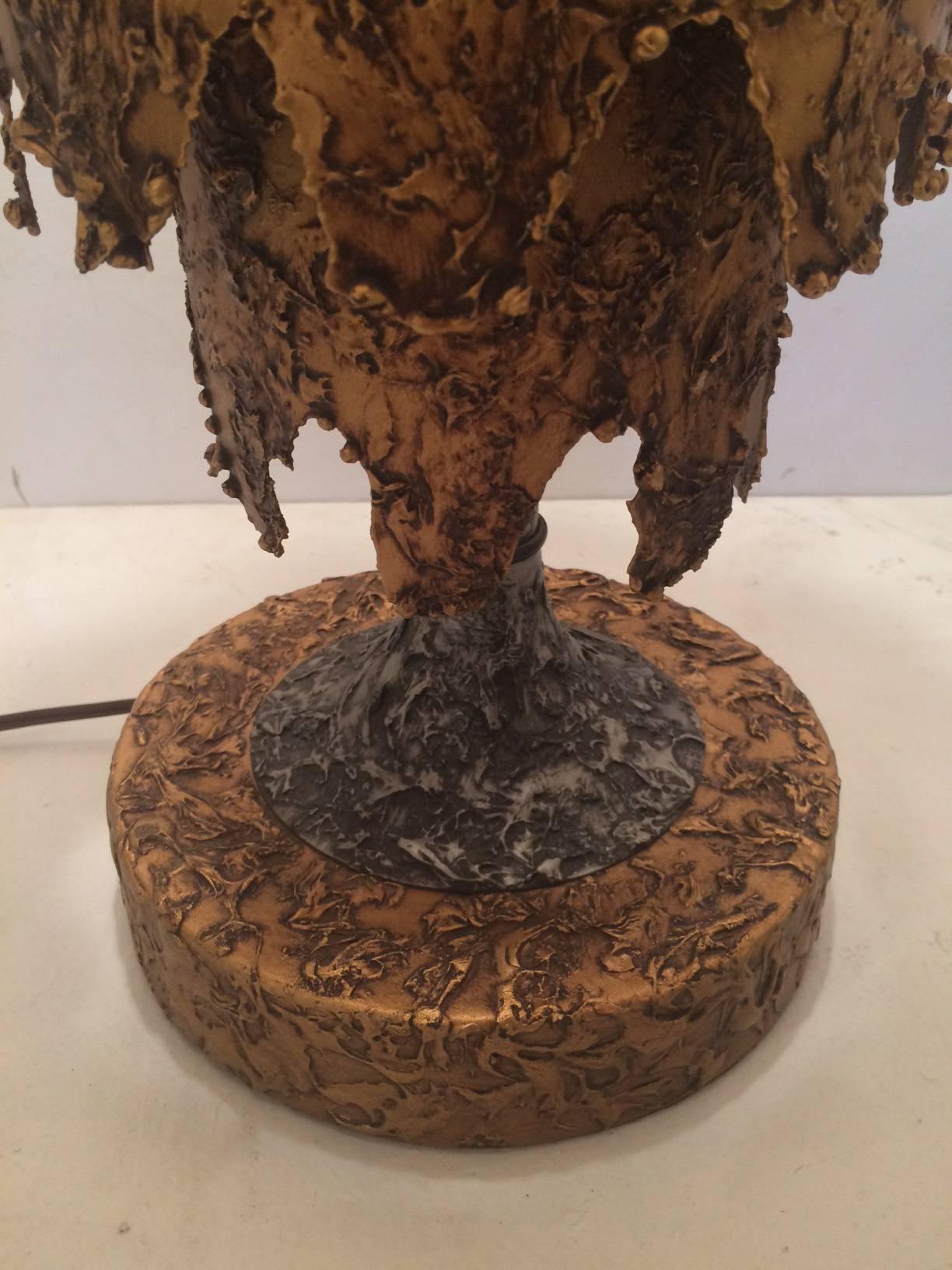 American Brutalist Table Lamp by Tom Green for Feldman