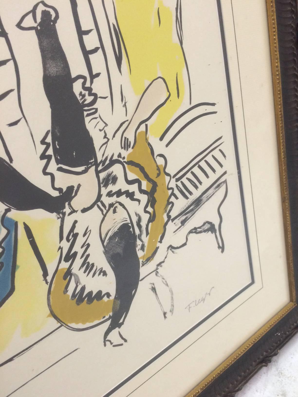 This lithograph by the well know French painter Fernand Leger is from the series 