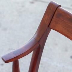 Set of Four Walnut 1960s Dining Chairs