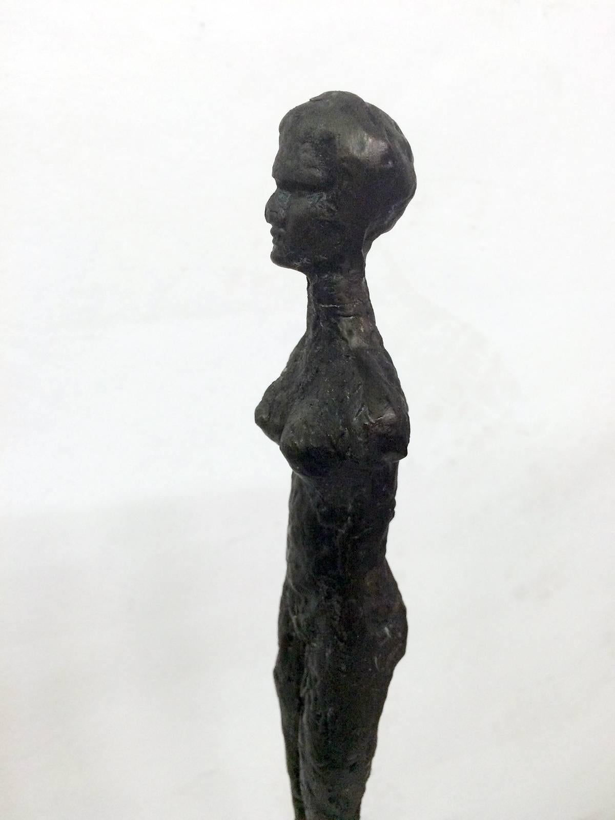 Mid-Century Modern Giacometti Style Figurative Sculptures