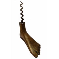 Foot Shaped Corkscrew by Carl Auböck