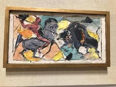 "Torrero" Relief en béton peint par Pietro Lazzari